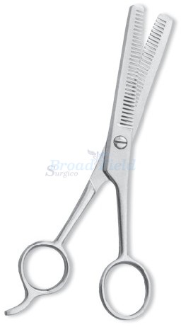 Professional Thinning Scissor. One Blade Teeth and One Blade Razor. Mirror Finish.