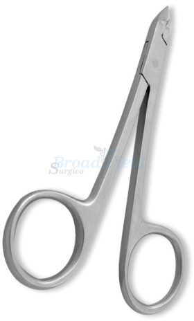 Cuticle Nipper, Scissor Handle. Mirror Finish