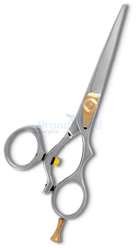 Professional Hair Cutting Scissor with razor edge. Mirror Finish. Movable Ring
